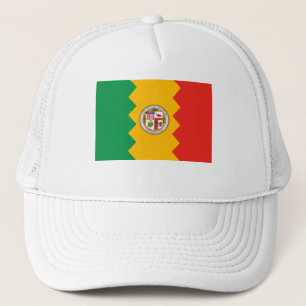 Los Angeles Flag Trucker Hat