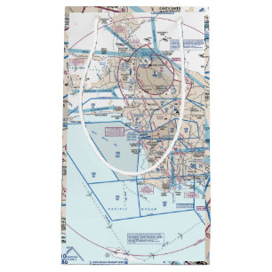 Los Angeles Flyway Chart Small Gift Bag