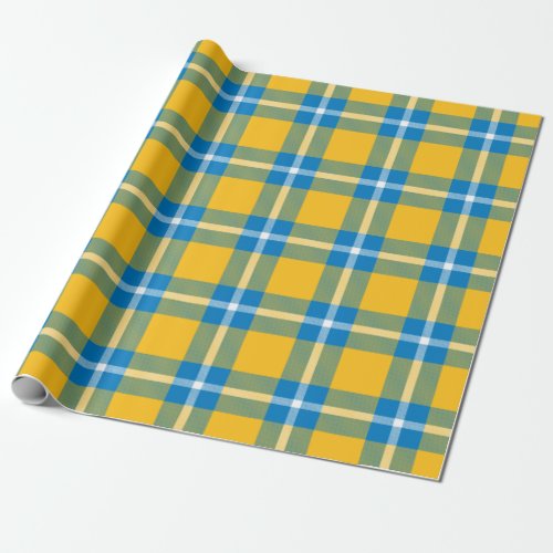 Los Angeles Football Plaid Wrapping Paper