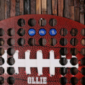 Los Angeles Football Shaped Wooden Beer Cap Map (Front)