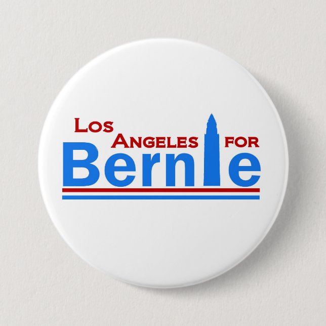 Los Angeles for Bernie Pinback Button (Front)