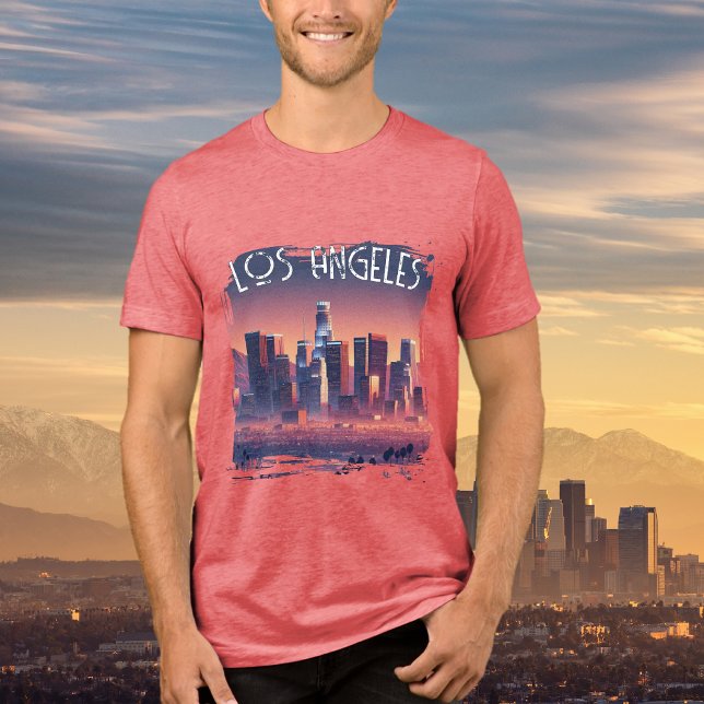Los Angeles Graphic T-Shirt Tri-Blend Shirt (Creator Uploaded)