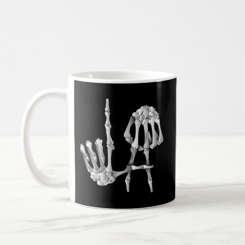 Los Angeles Hands Skull Coffee Mug