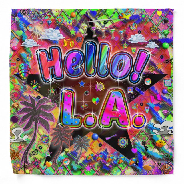 Los Angeles Hello! Bandana! Bandana (Front)