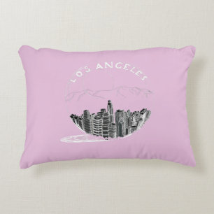 Los Angeles in a glass ball Accent Pillow
