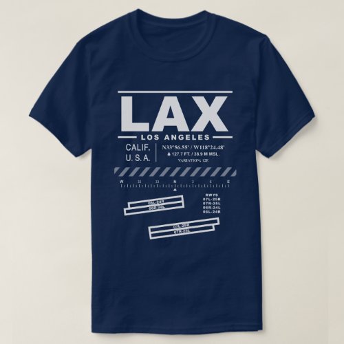 Los Angeles International Airport LAX T_Shirt