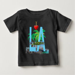 los angeles  l a california city usa america baby T-Shirt