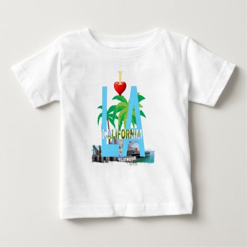 los angeles  l a california city usa america baby T_Shirt