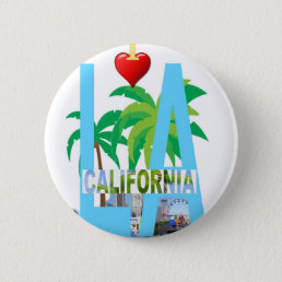 los angeles  l a california city usa america button