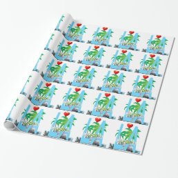los angeles  l a california city usa america wrapping paper