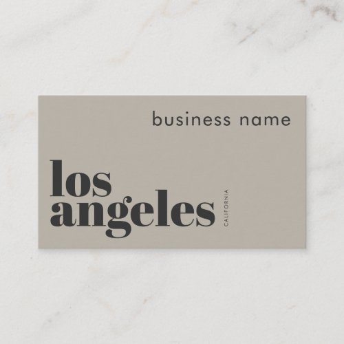 Los Angeles LA California company Business Card