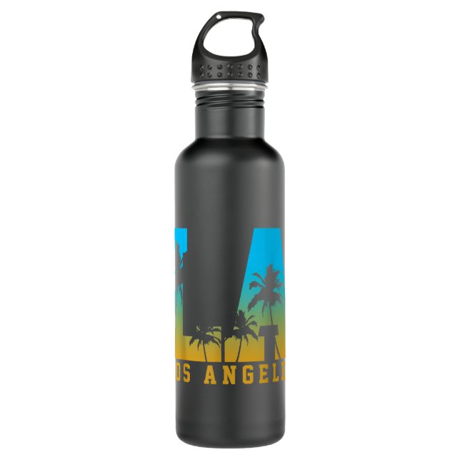 Los Angeles LA California Gift  Stainless Steel Water Bottle (Front)
