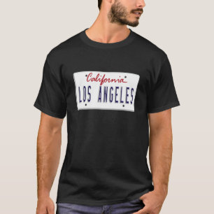 Los Angeles LA California License Plate US Graphic T-Shirt