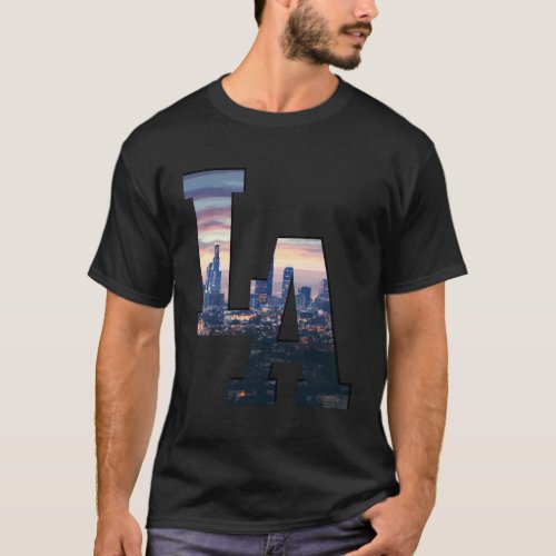 Los Angeles La Skyline California La T_Shirt