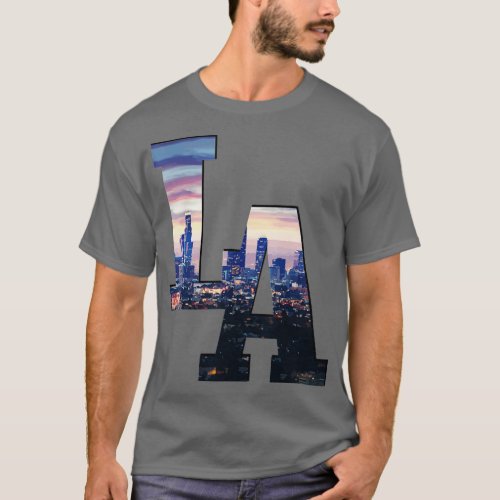 Los Angeles LA Skyline Vintage California LA  T_Shirt