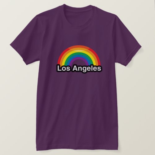 LOS ANGELES LGBT PRIDE RAINBOW _png T_Shirt
