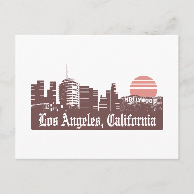 Los Angeles Linesky Postcard (Front)