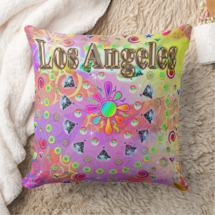 Los Angeles Lucky Golden Pillow
