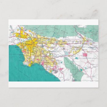 Los Angeles Map Postcard by The_Everything_Store at Zazzle