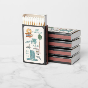 Los Angeles Matches, custom wedding favors Matchboxes
