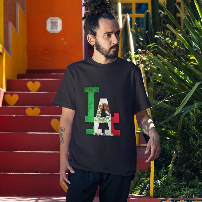 Los Angeles Mexican Flag T-Shirt (Creator Uploaded)