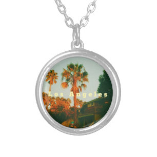Los Angeles, Miracle Mile, West Hollywood Silver Plated Necklace