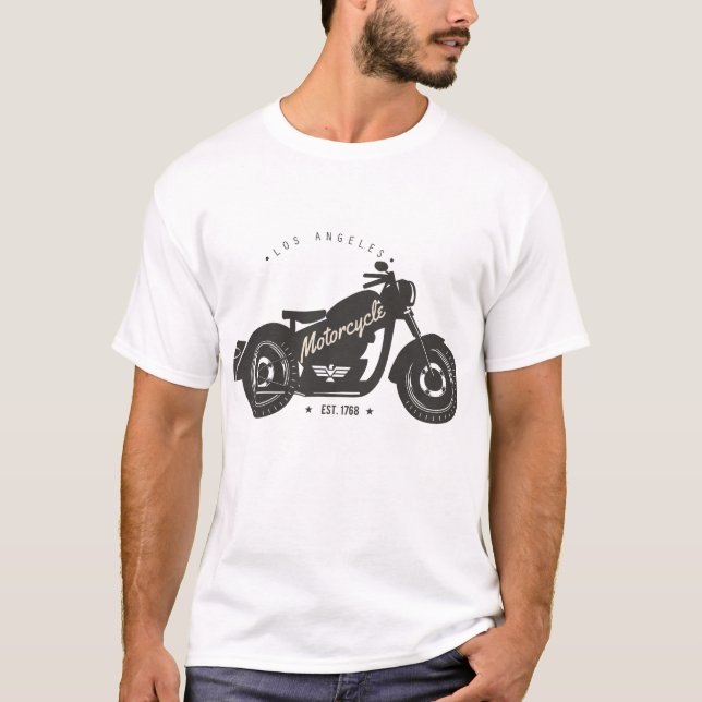 Los Angeles motorcyclist T-Shirt (Front)