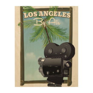 Los Angeles Movie Camera travel poster