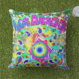Los Angeles Mystic Dance Outdoor Pillow