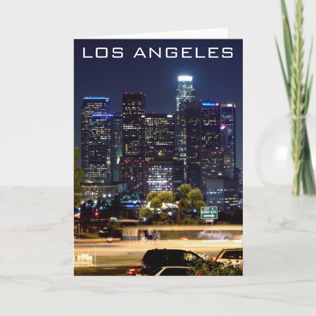 Los Angeles Night - Greeting Card (Front)