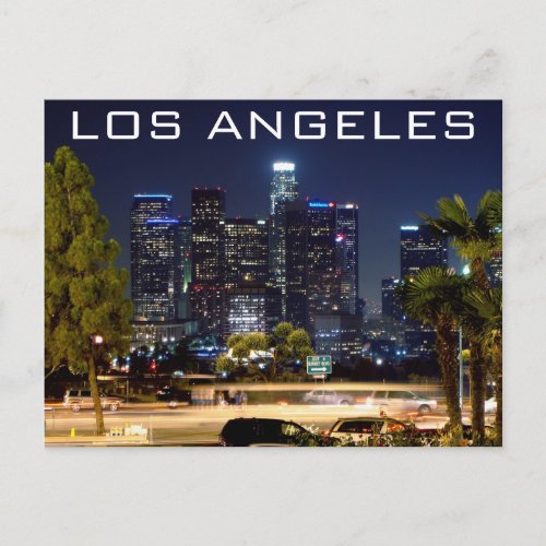 Los Angeles Night Paper Products Postcard
