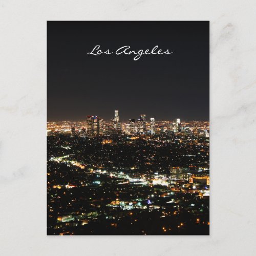 Los Angeles Night postcard