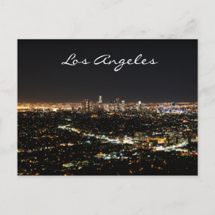Los Angeles Night postcard
