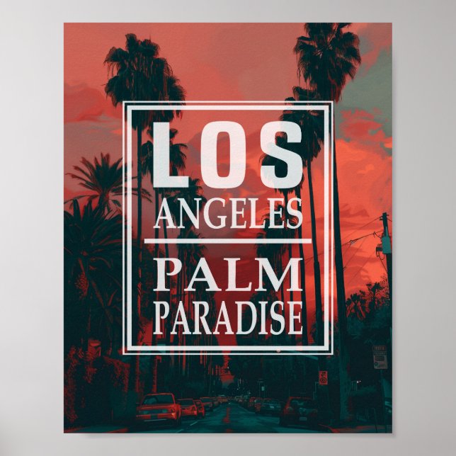 Los Angeles Palm Paradise Poster (Front)