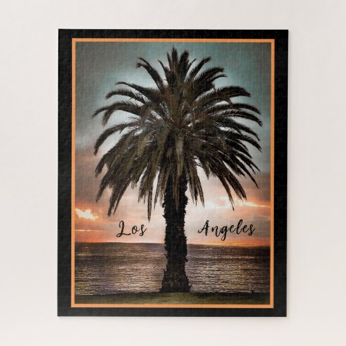 Los Angeles Palm Tree Sunset Puzzle