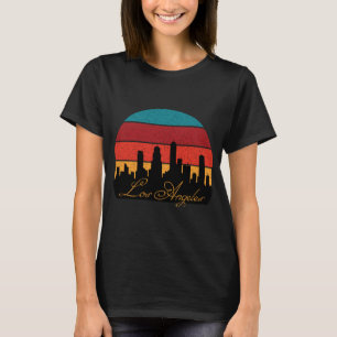 Los Angeles Palms Retro Sunset Travel T-Shirt