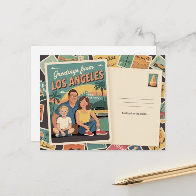 Los angeles postcard (Front/Back In Situ)