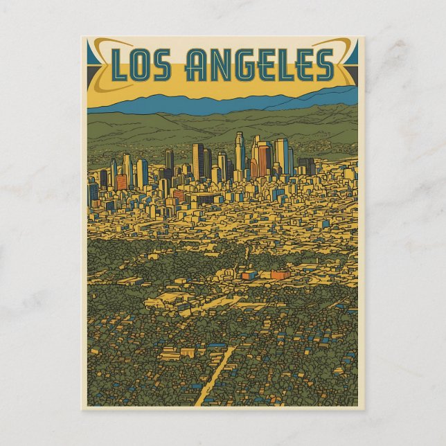Los Angeles  Postcard (Front)