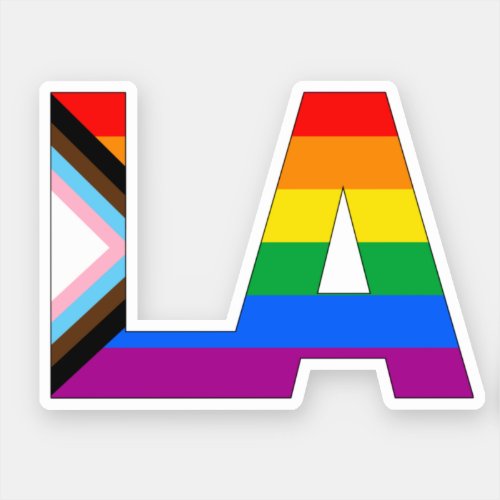 Los Angeles Pride LGBTQ Progress Pride Sticker