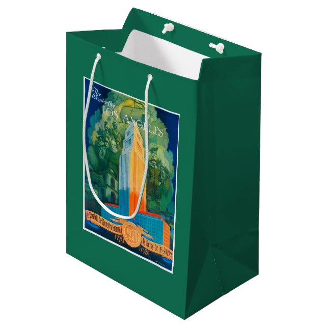 Los Angeles Promotional Poster Medium Gift Bag (Front Angled)
