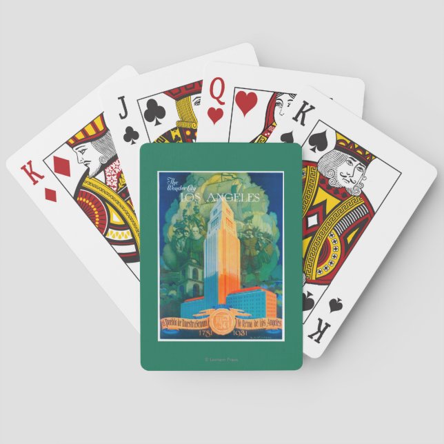 Los Angeles Promotional Poster Poker Cards (Back)