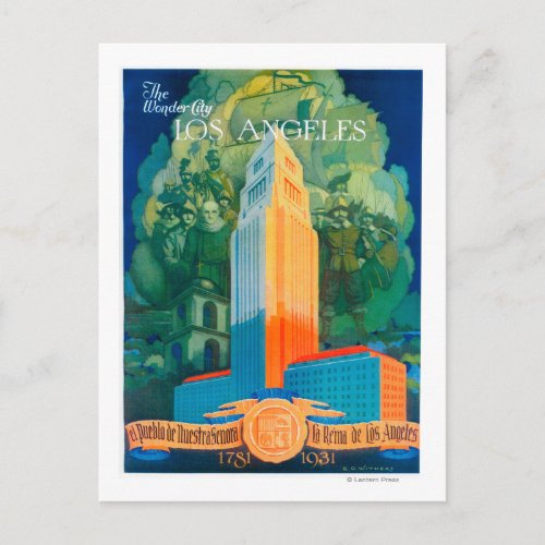 Los Angeles Promotional Poster Postcard