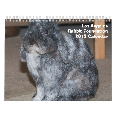 Los Angeles Rabbit Foundation 2013 Calendar