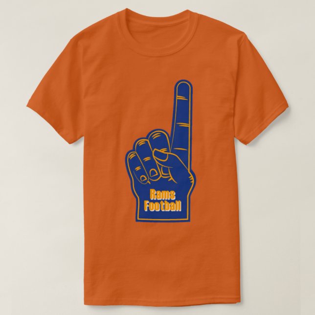 Los Angeles Rams  Foam Finger T-Shirt (Design Front)