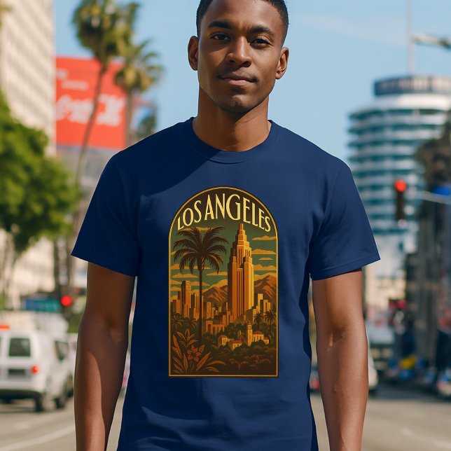 Los Angeles Retro Art Deco T-Shirt (Creator Uploaded)