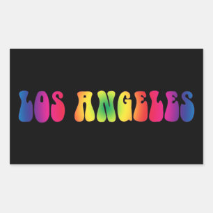 Los Angeles Retro Tie Dye Sticker