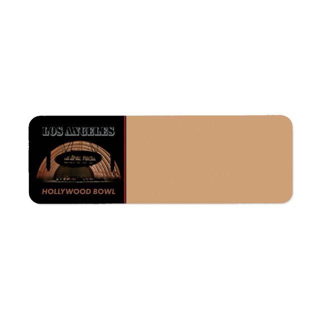 Los Angeles Return Address Label (Front)