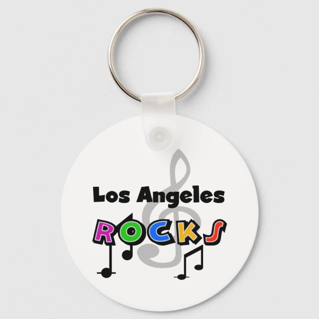 Los Angeles Rocks Keychain (Front)