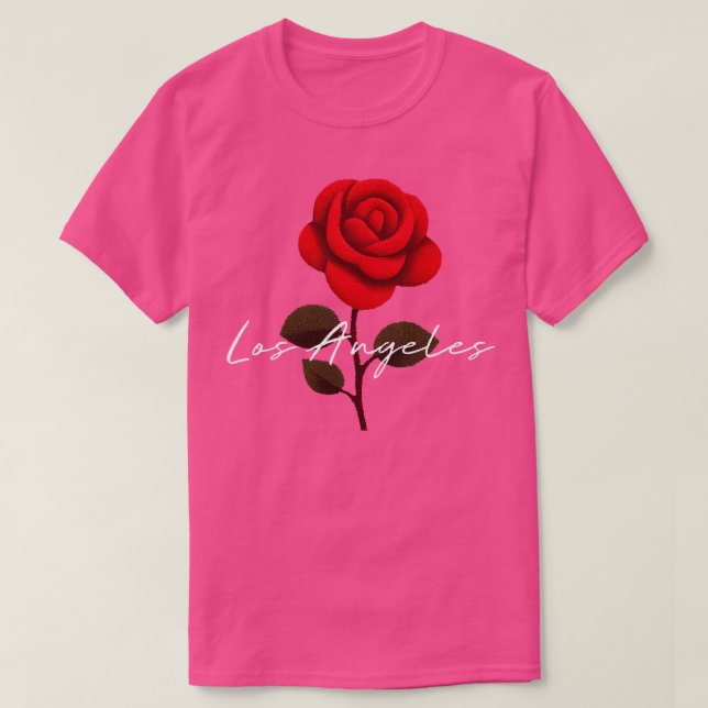 Los Angeles Rose T-Shirt (Design Front)