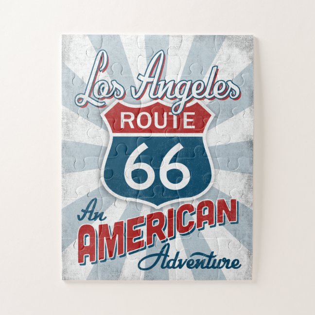 Los Angeles California Jigsaw Puzzle - Route 66